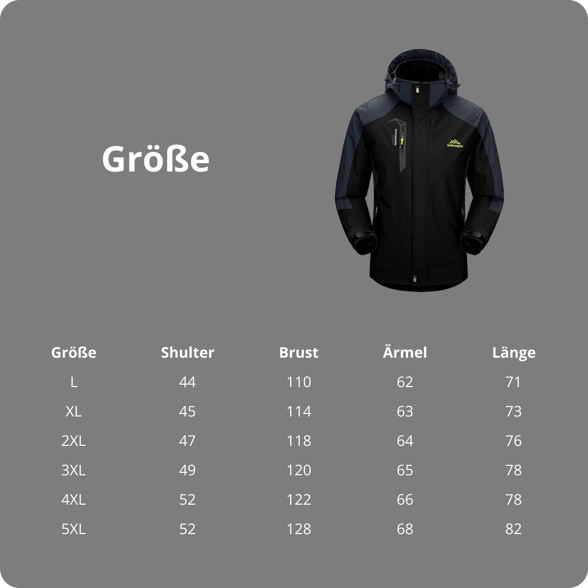 Wasserdichte Wanderjacke