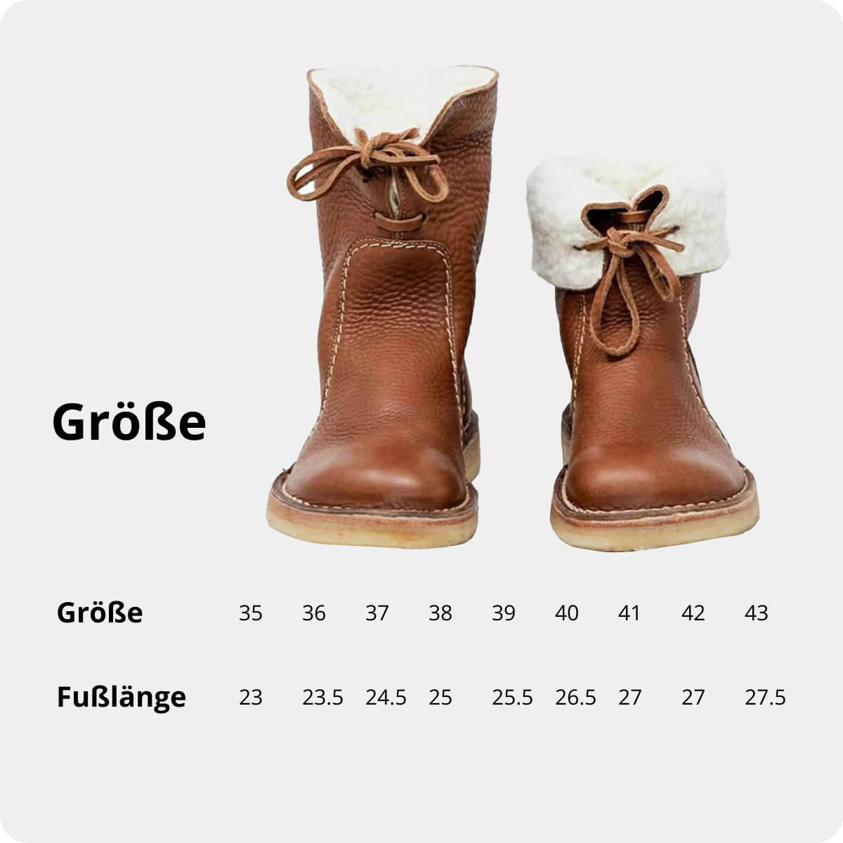 Wasserdichte Stiefel mit Wollfutter