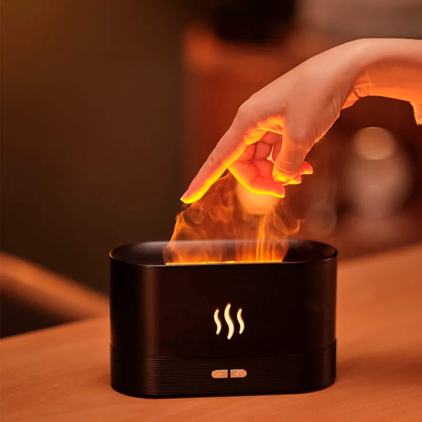 Flammendiffusor mit Aroma und Licht