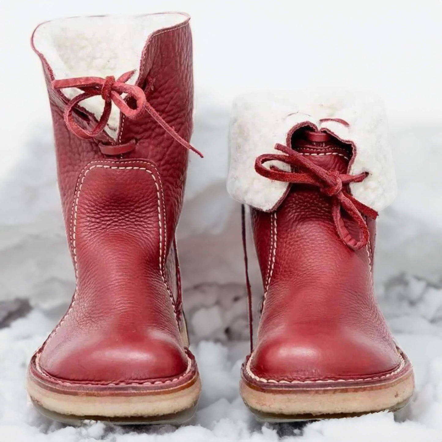 Wasserdichte Stiefel mit Wollfutter