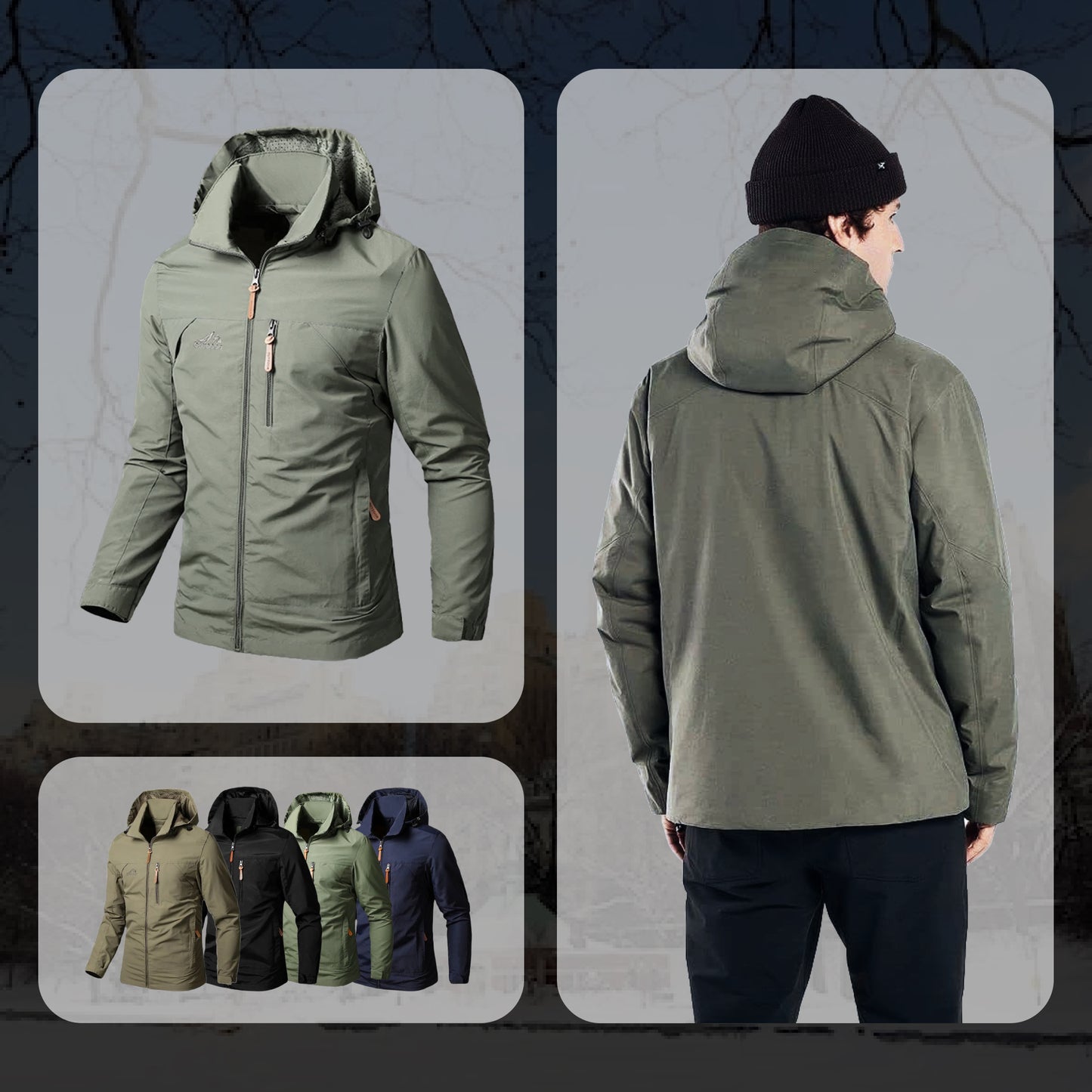 Wasserdichte Militärjacke