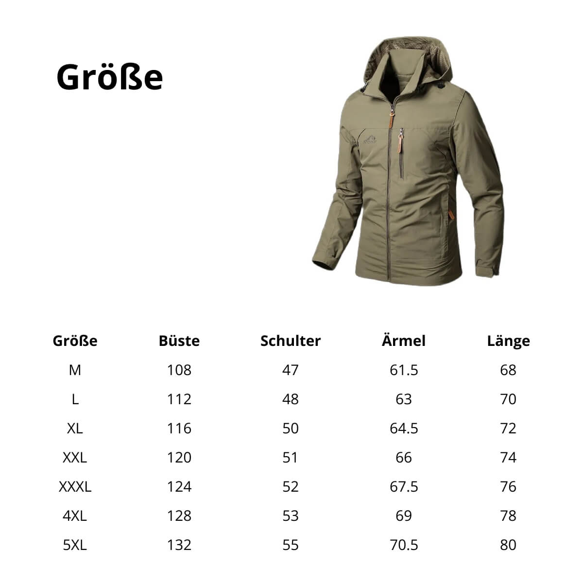Wasserdichte Militärjacke