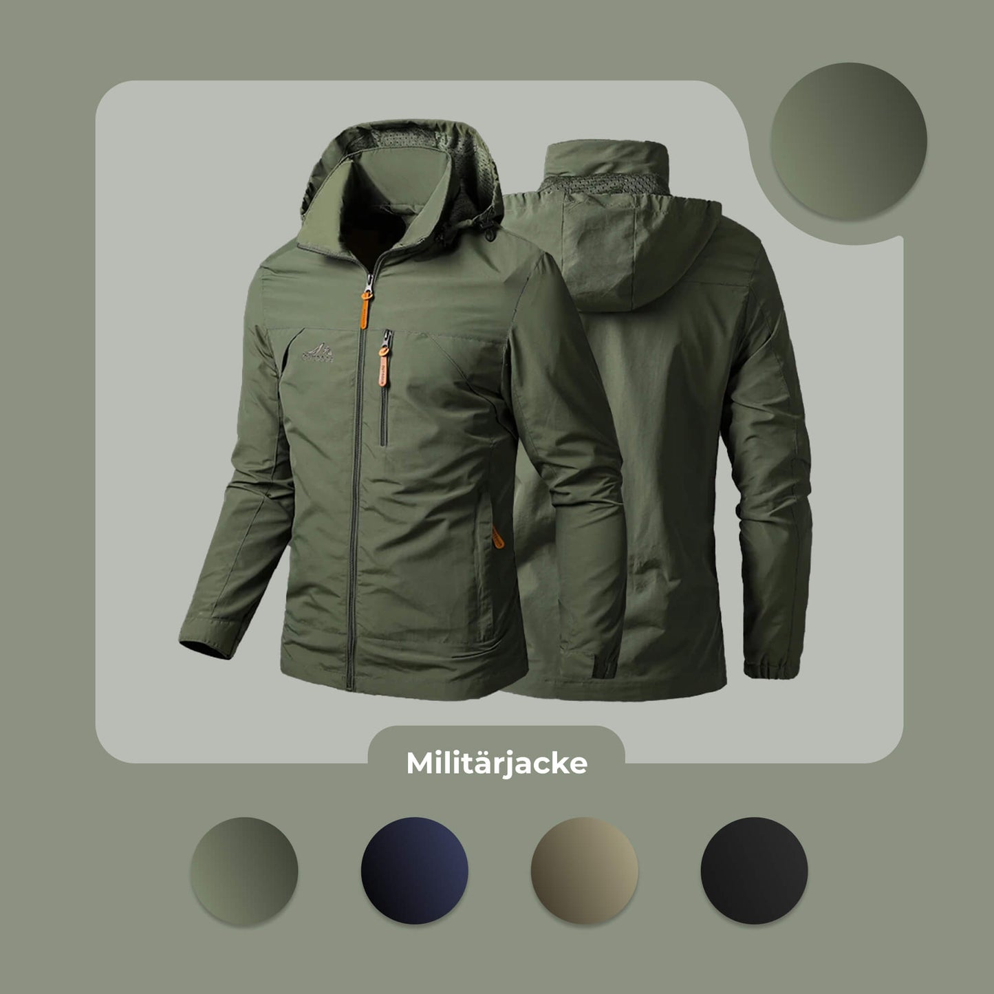 Wasserdichte Militärjacke