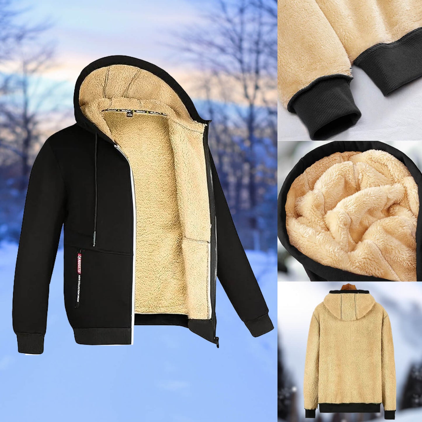 Lässige Winterjacke mit Kapuze - Bleiben Sie warm mit Stil!