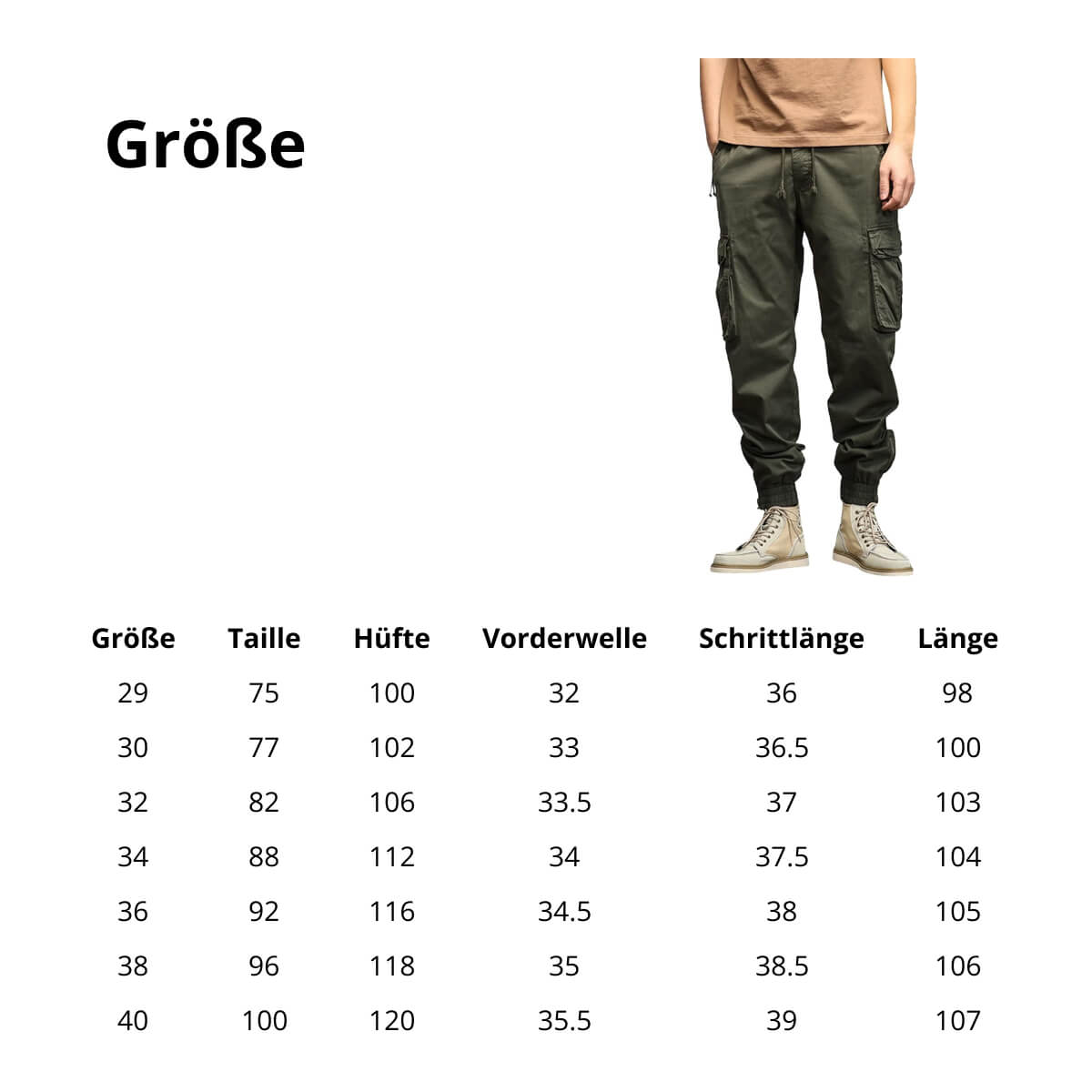 Cargohosen für Herren - lässige Militär-Streetwear