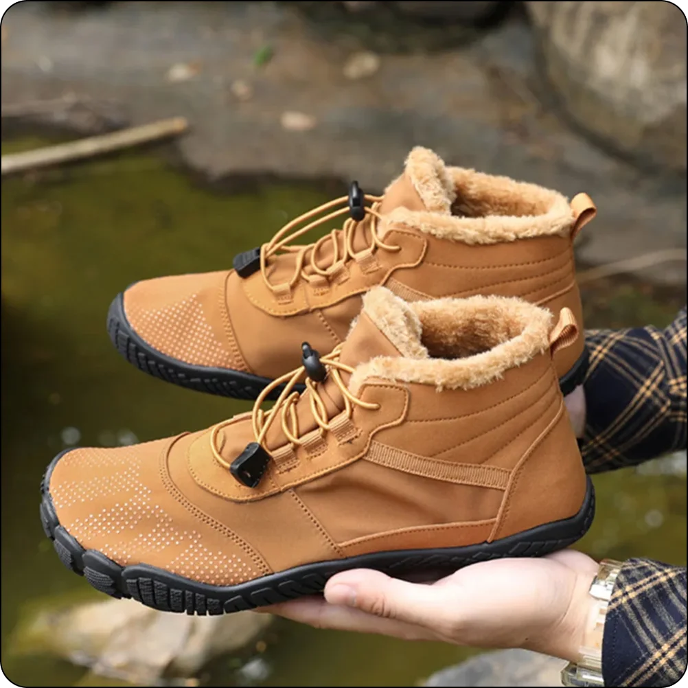 Winterstiefel Warme hochknöchelige Barfußschuhe für Männer und Frauen – Ideal zum Wandern, Klettern und Arbeiten