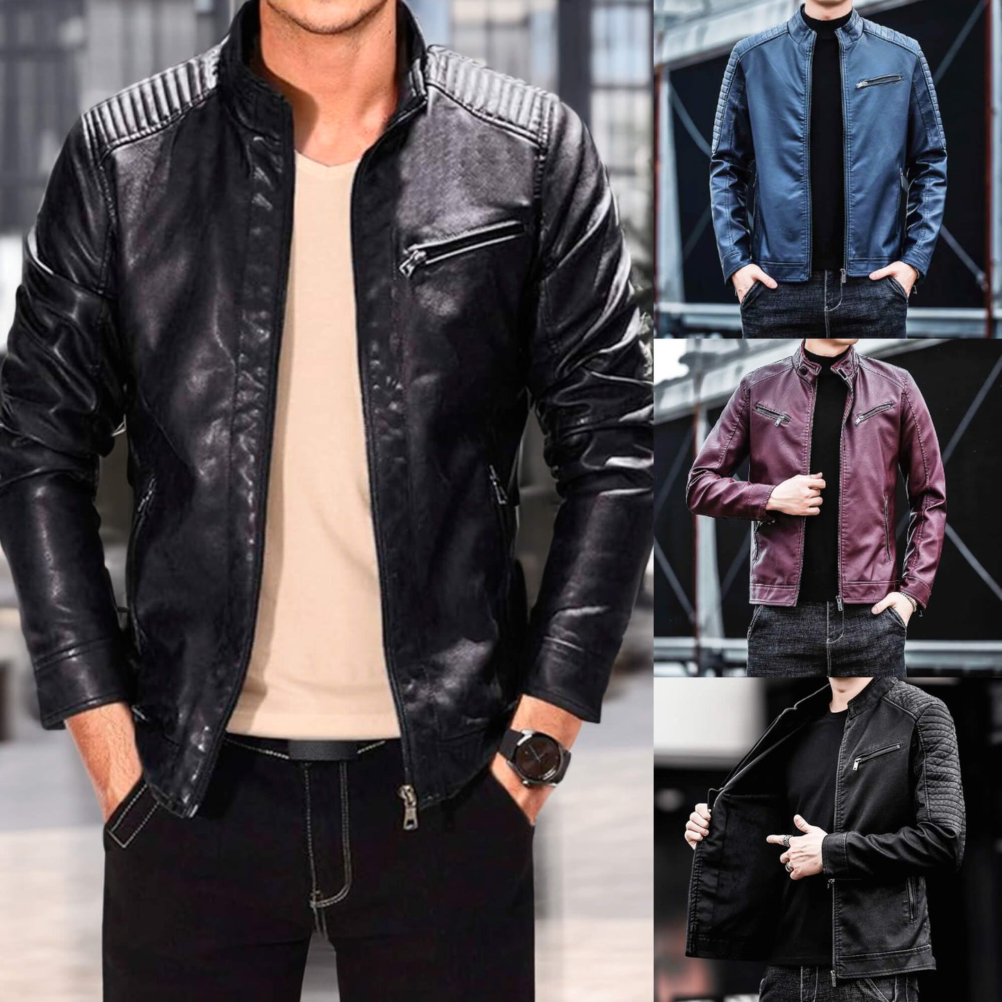 Distinguierte Winter-Eleganz: Der Slim-Fit Lederblazer in Perfektion