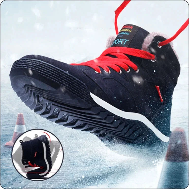 Herren Winterschuhe Warm Gefüttert Schneestiefel