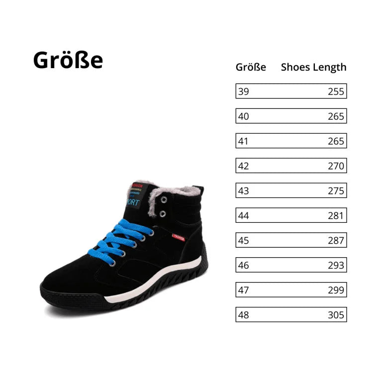 Herren Winterschuhe Warm Gefüttert Schneestiefel