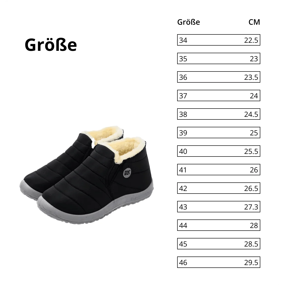 Damen Schneestiefel, rutschfeste wasserdichte Plüsch-Plateauschuhe für den Winter