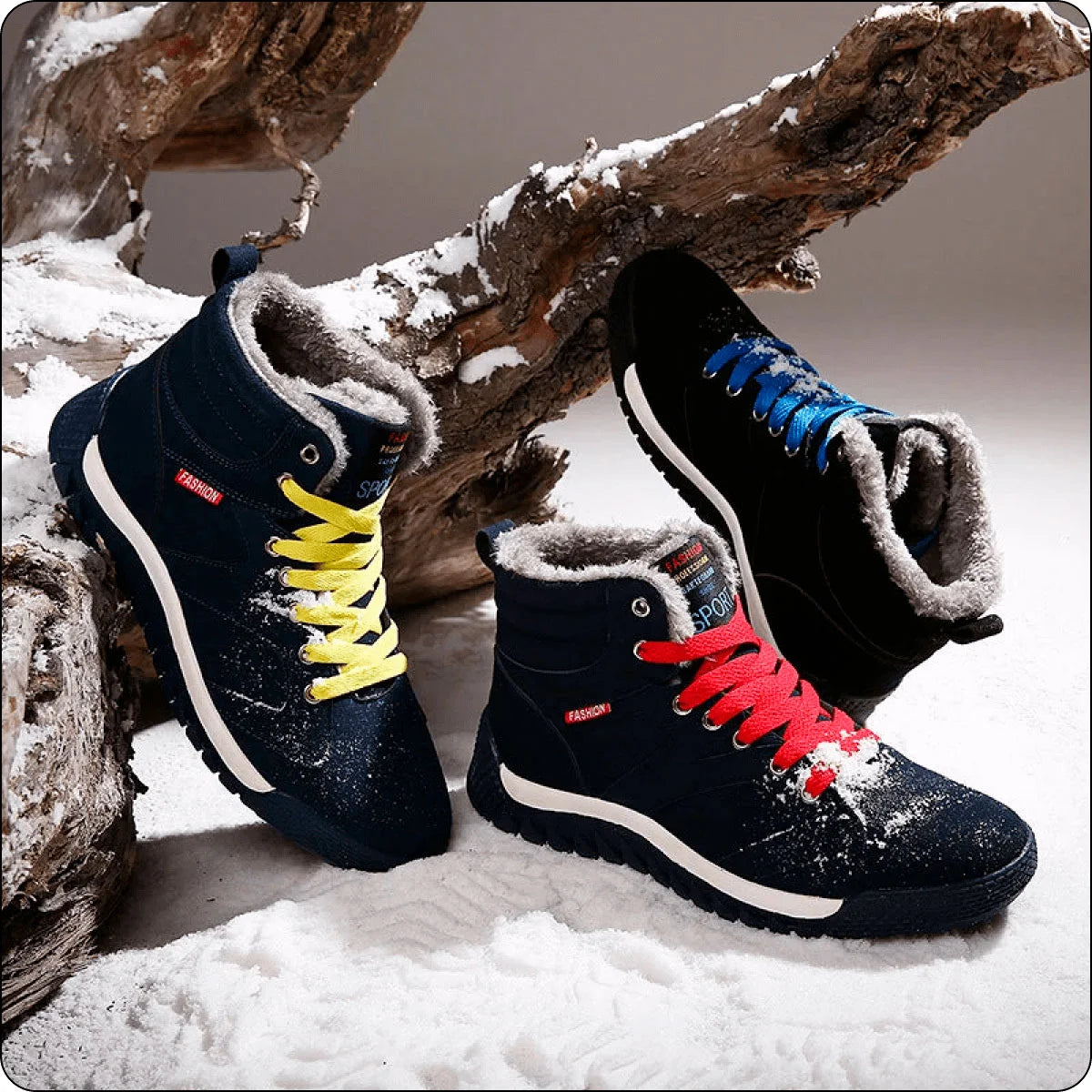 Herren Winterschuhe Warm Gefüttert Schneestiefel