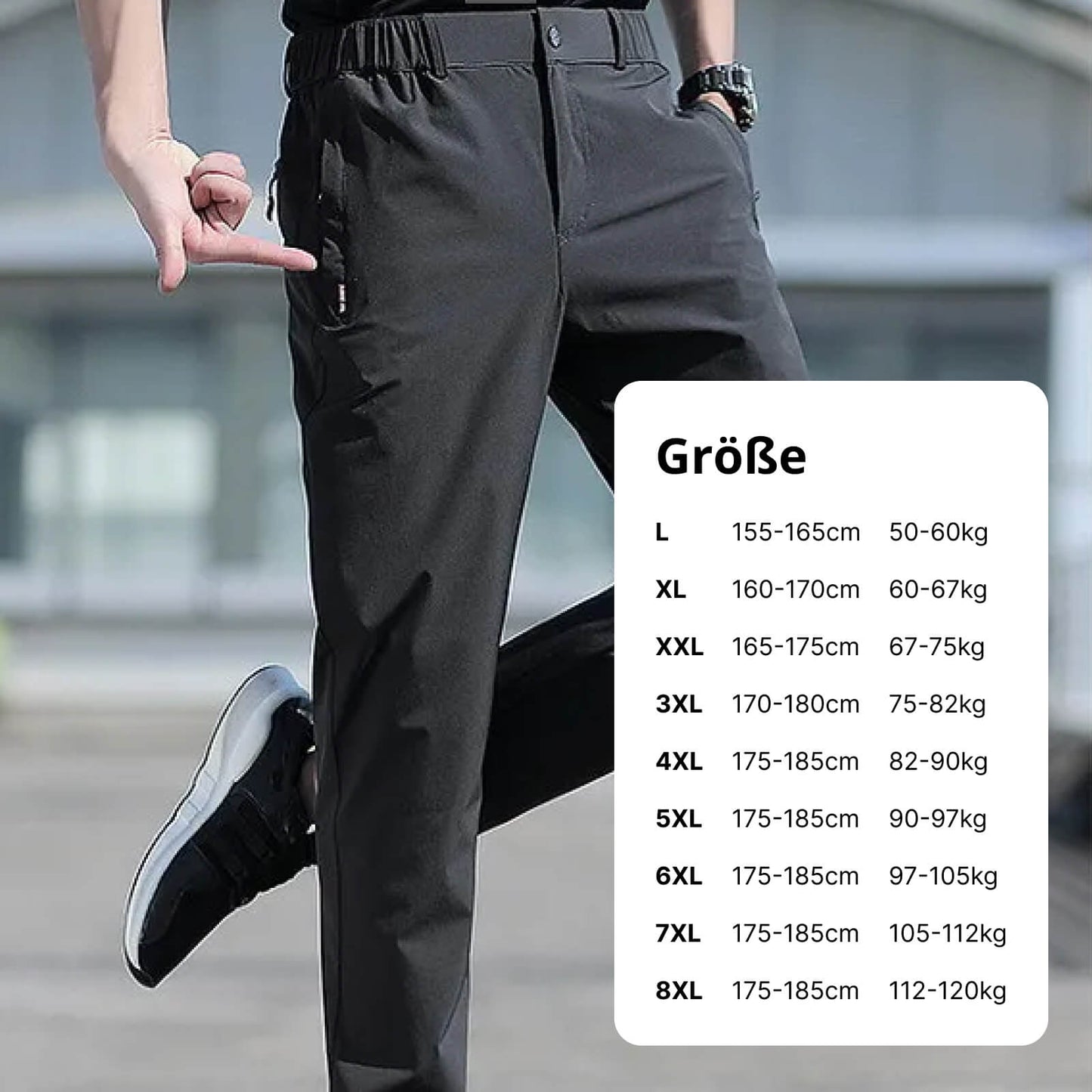 Herrenhose aus Ice Silk in Übergröße: Ultimativer Komfort