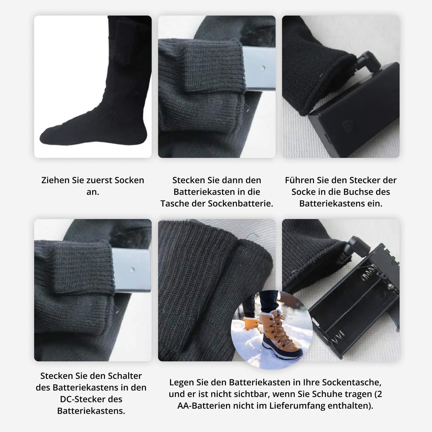 Elektrosocken: Warme Füße, Immer Bereit