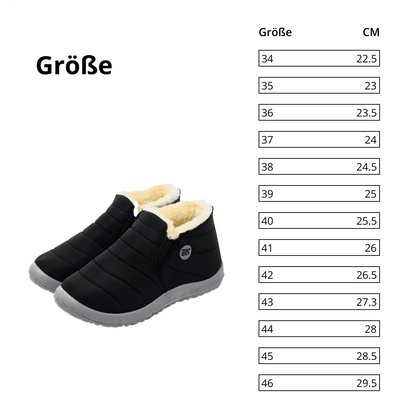 Damen Schneestiefel, rutschfeste wasserdichte Plüsch-Plateauschuhe für den Winter